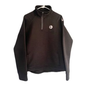 Spyder Women's Black Capture Quarter-Zip Fleece Jacket
